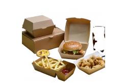 China Custom Corrugated Cardboard Hamburger Box  Food Grade Packaging with Logo supplier