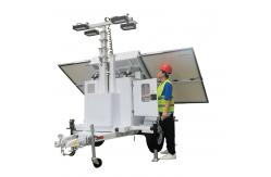 China Potable Solar Light Tower With 4*100W LED Lamps For Disaster Areas supplier