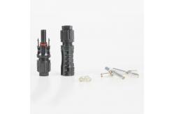 China Screw On Black Solar Panel Connectors Tinned Plated Finish For Panels supplier