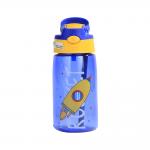 Silicone Sealed Plastic Straw Cup 480ml Cartoon Plastic Sippy Cup for sale