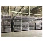 Collapsible Steel Mesh Storage Cages Customized Folding Stackable Storage Baskets