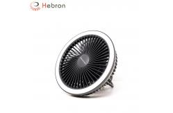 China Hanging LED Tent Fan USB Rechargeable Battery Silent With LED Lights supplier