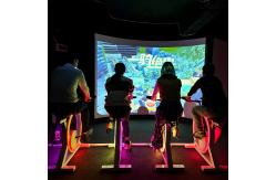 China Outdoor Interactive Bike Game Dynamic Exercise Bike With Interactive Games supplier