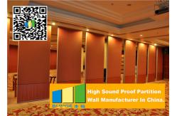 China Folding Acoustic Movable Partition Walls , Banquet Room Moving Partition Wall supplier
