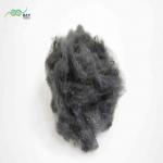 Silicone Free 100 Polyester Fibre Hollow Fiber 6 Denier PSF Gray Black for sale