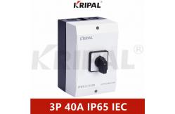 China IP65 IEC Single Phase 40A Rotary Cam Changeover Selector Switch supplier