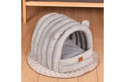 China Soft Plush Premium Cotton No Deformation Cave Bed Cat supplier