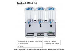 China 54L Triple Tank Cold Beverage Dispenser Electric Mini Juice Mixed Drink Machines supplier