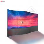55inch Custom full color curved screen thin flexible advertising display LED video wall for sale