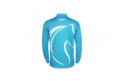 China 180GSM 100% Polyester Long Sleeve Tee Shirts Sublimation Printing And Embroidery supplier