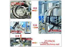 China Automatic Liquid Bottle Filling Line Lid Caps Capping Machine High Speed supplier