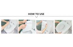 China 1ply PE Film Disposable Toilet Seat For Healthcare Hygienic supplier