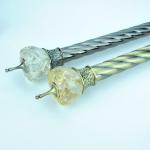 Needle Type Double Seat Rail 300cm Pipe Curtain Rods for sale