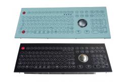 China Custom Dustproof industrial membrane keyboard wih 38 laser trackball supplier