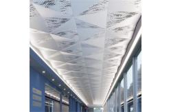 China Aluminum Random Perforated Ceiling Design PVDF Coated Hallway Ceiling Design supplier