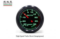 China 6341 52mm Digital Boost Gauge , Green Boost Gauge  Boost Sensor Signal supplier