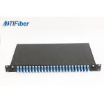 Loaded LC48 Port Fiber Optic Terminal Box With Fiber Optic Patch Panel