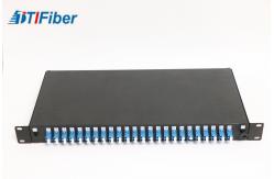 China Loaded LC48 Port Fiber Optic Terminal Box With Fiber Optic Patch Panel supplier