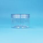 Clear Easy Open Cylinder Plastic PET Jar Screw Lid For Dried Fruit Candy Cookies for sale