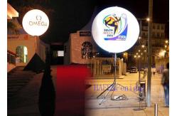 China Advertising Tripod Ball Moon Ballon Light 1m Event Inflatable LED 400W supplier