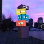 Indoor Rotating LED Screen 960 * 640 Advertising Led Display Screen