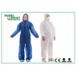 CE Approved Waterproof Anti-bacterial Disposable use Coverall With Hood And Feetcove for sale