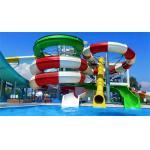 12mm Thickness fiber glass pool slide Water Theme Park Equipment Set for sale