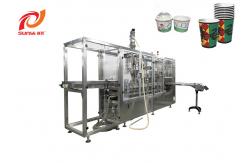 China SUNYI 6000pcs/H Plastic Cup Filling Sealing Machine supplier