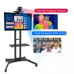 LCD Face Recognition Thermometer Terminal Touchless Temperature Screening Kiosk for sale