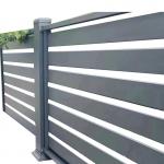 Modern Horizontal Aluminum Railing Decorative Slat Fencing Self Installation for sale