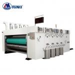 4 Color Carton Flexo Printing Machine Lead Edge Feeding With Die Cutter Unit for sale