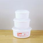 Round Plastic Lunch Microwave Soup Pot Bowl Crisper With Lid for sale