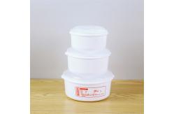China Round Plastic Lunch Microwave Soup Pot Bowl Crisper With Lid supplier