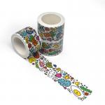 CMYK Printed Patterned Japanese Washi Masking Tape Length 10m
