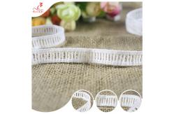 China 1.2cm Lace Trims Machine Crochet Pure Poly Mesh Lace Ribbon For Women Dress supplier