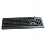 USB Plastic Keyboard With Fingerprint Reader Function Keys Multimedia Keys And Numeric Keys
