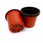 PP Sun  15cm Width Plastic Flower Pots 12 Drainage Holes for sale