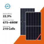 680W Canadian Solar All Black 685W 690W Mono Perc Bifacial Solar Panel PV Module for sale