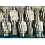 20CrMnTi Steel Right Hand Helical Gear Pinion Shaft 1.5 Module With Involute Spline for sale