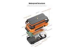 China 26800mAh Portable Solar Powerbank With Wireless Function IPX7 Waterproof supplier