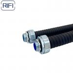 Black Flexible Conduit And Fittings 4 Inch PVC Gasket Straight Connector for sale