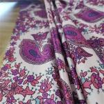 95gsm Printed Polyester Spandex Satin Fabric , 50d Polyester Chiffon Fabric for sale