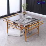 4500r/Min To 13000r/Min Sliding Table Saw Machine With Foldable Double Rail for sale