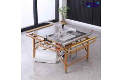 China 4500r/Min To 13000r/Min Sliding Table Saw Machine With Foldable Double Rail supplier