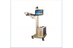 China High Speed Flying Laser Plastic PVC Pipe Printing Machine With Touch Screen supplier