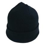 Female Soft Wool Oversized Knit Beanie Hats Solid Crochet Beanie Cap Black Gray for sale