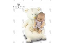 China Huggable Baby Kids Comfy Plush Couch Stuffed Animal  Polar Bear Sofa supplier