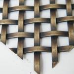 Stainless Steel Crimped Woven Wire Mesh Outdoor Metal Decorative Architectural Metal Facade Mesh for sale