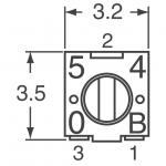 3313J-1-203E SMD Ferrite Bead Multilayer Ceramic Capacitor 5A Current