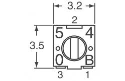 China 3313J-1-203E SMD Ferrite Bead Multilayer Ceramic Capacitor 5A Current supplier